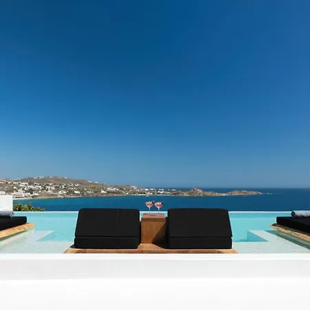 Mbc Psarou Black Retreat 11 Bedrooms Mykonos Вилла *