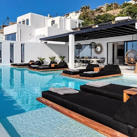 Mbc Psarou Black Retreat 11 Bedrooms Mykonos Вилла