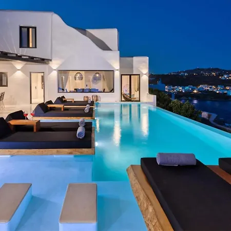 Вилла Mbc Psarou Black Retreat 11 Bedrooms Mykonos