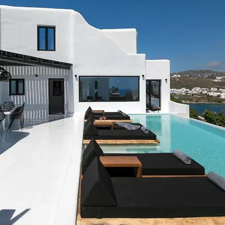 Villa Mbc Psarou Black Retreat 11 Bedrooms Mykonos *